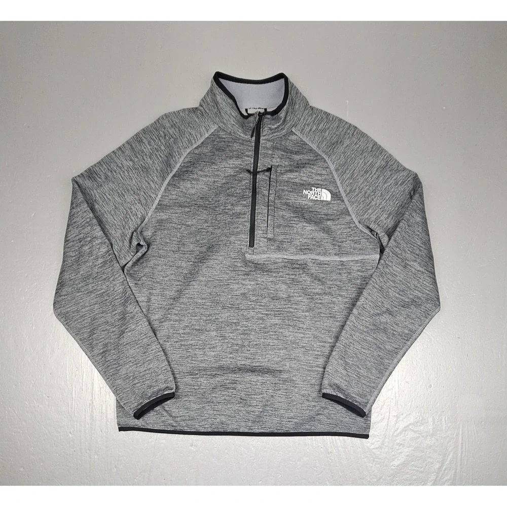 The‎ North Face XL Canyonlands Qt Zip Pullover Mens Medium Heather Gray